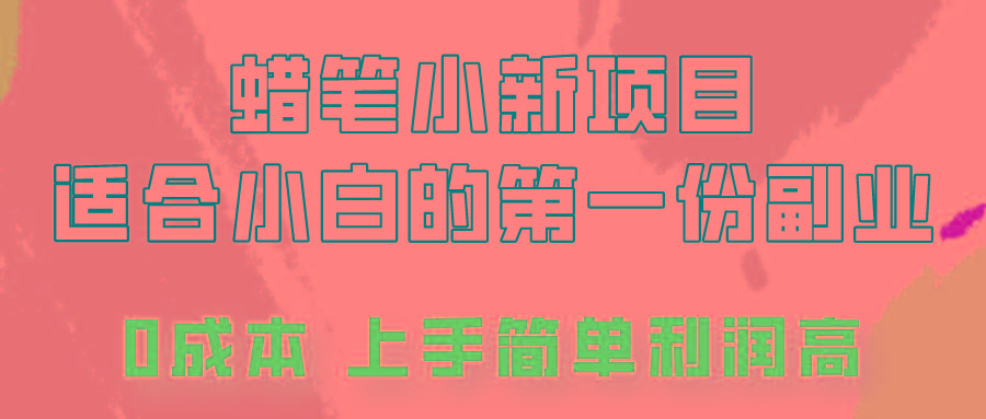 蜡笔小新项目拆解，0投入，0成本，小白一个月也能多赚3000+-菜菜网创