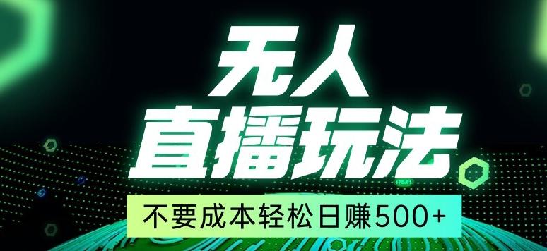 全网首发24年最新无人直播玩法，不需要成本，无需人力，一台电脑24小时为你工作-菜菜网创