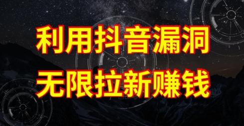 利用抖音链接漏洞，无限拉新赚钱【漏洞原理+操作流程】【揭秘】-菜菜网创