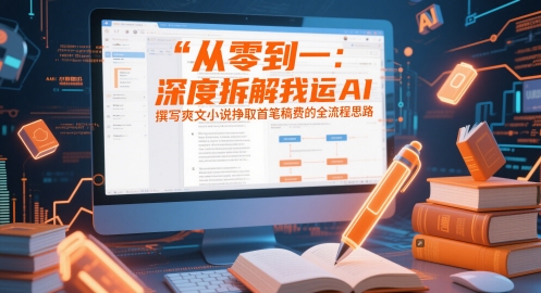 从零到一：深度拆解我运用AI撰写爽文小说挣取首笔稿费的全流程思路-菜菜网创