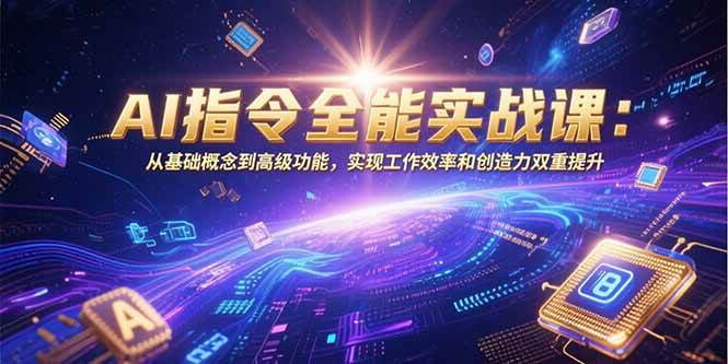 （15455期）AI指令全能实战课：从基础概念到高级功能，实现工作效率和创造力双重提升-菜菜网创