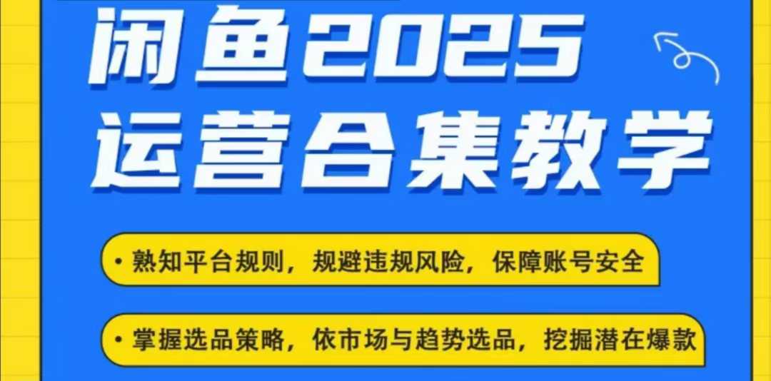 2025闲鱼电商运营全集，2025最新咸鱼玩法-菜菜网创