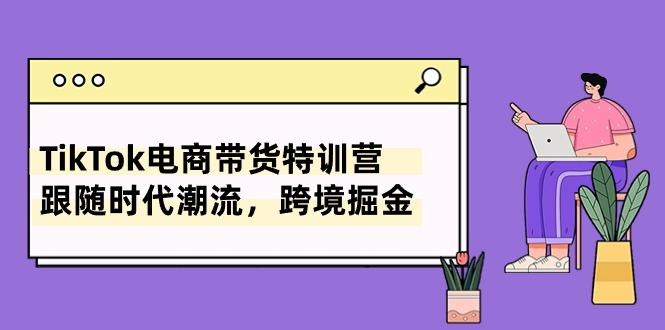 TikTok电商带货特训营，跟随时代潮流，跨境掘金(8节课-菜菜网创