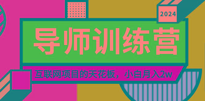 《导师训练营》精准粉丝引流的天花板，小白月入2w-菜菜网创