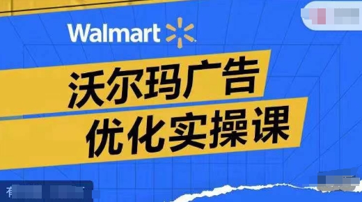 沃尔玛广告优化实操课，广告报告实操讲解，广告如何提高转化和ROAS等-菜菜网创