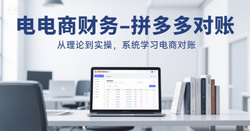 电商财务-拼多多对账，从理论到实操，系统学习电商对账-菜菜网创