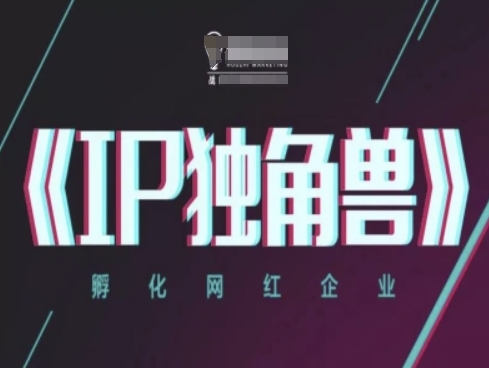 IP独角兽，孵化网红企业，ip教程-菜菜网创