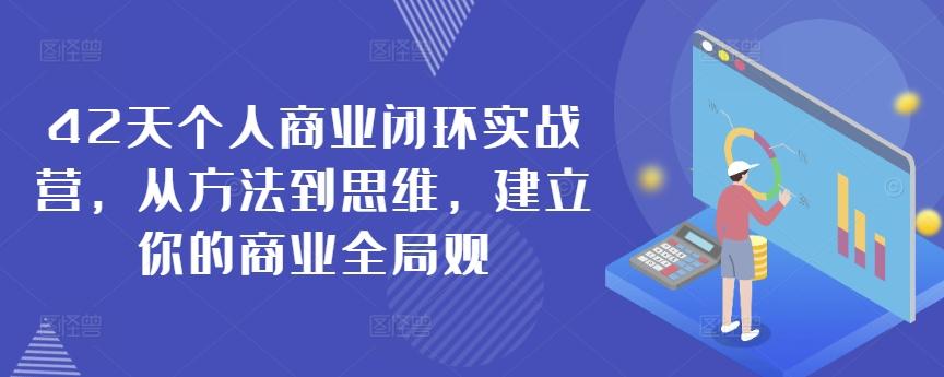 42天个人商业闭环实战营，从方法到思维，建立你的商业全局观-菜菜网创