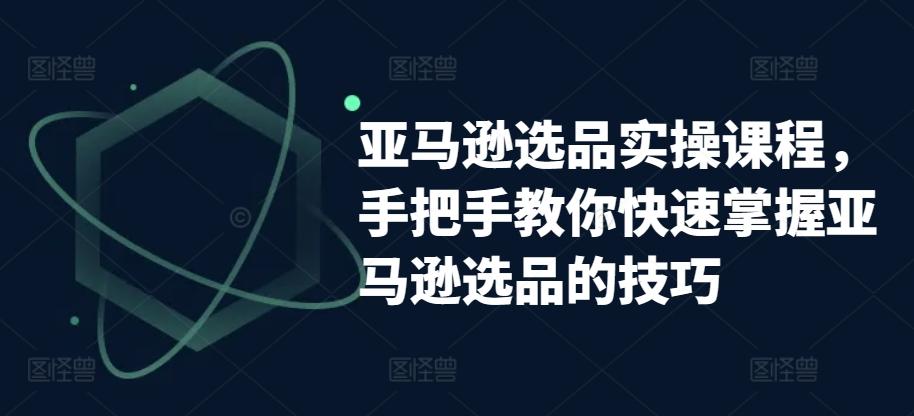 亚马逊选品实操课程，手把手教你快速掌握亚马逊选品的技巧-菜菜网创