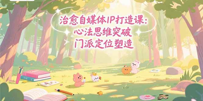 （15464期）治愈自媒体IP打造课：心法思维突破，门派定位塑造，商业闭环搭建-菜菜网创
