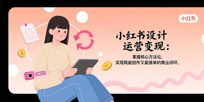 （15636期）小红书设计运营变现：掌握核心方法论，实现既能创作又能接单的商业闭环-菜菜网创