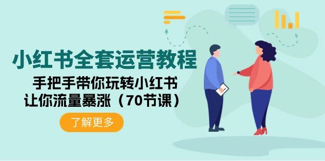 (9624期)小红书全套运营教程：手把手带你玩转小红书，让你流量暴涨(70节课)-菜菜网创