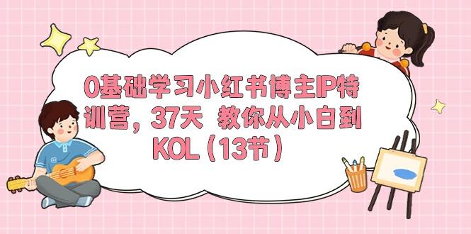 0基础学习小红书博主IP特训营，37天 教你从小白到KOL(13节-菜菜网创