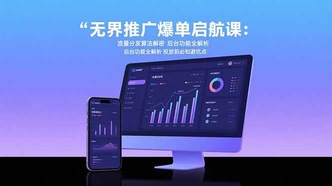 （15567期）无界推广爆单启航课：流量分发算法解密 后台功能全解析 投放前必知避坑点-菜菜网创