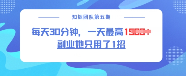 副业她只用了1招，每天30分钟，无脑二创，一天最高1.5k-菜菜网创