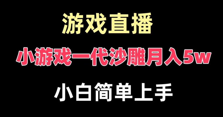 玩小游戏一代沙雕月入5w，爆裂变现，快速拿结果，高级保姆式教学【揭秘】-菜菜网创
