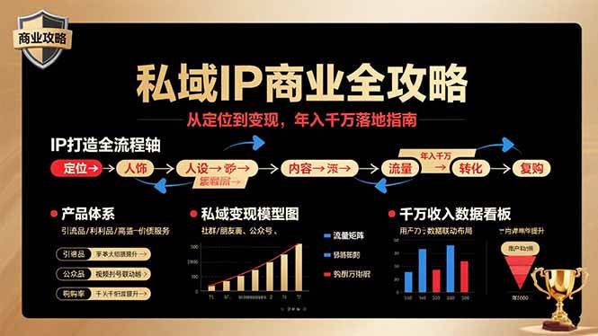 （15858期）私域IP商业全攻略，从定位到变现，年入千万落地指南-菜菜网创