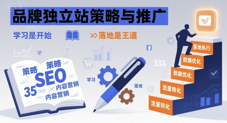 品牌独立站策略与推广，学习是开始，落地是王道-菜菜网创
