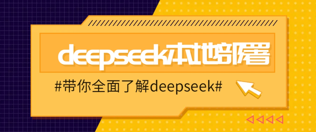 DeepSeek本地部署详细教程，轻松将deepseek部署到你的电脑上-菜菜网创