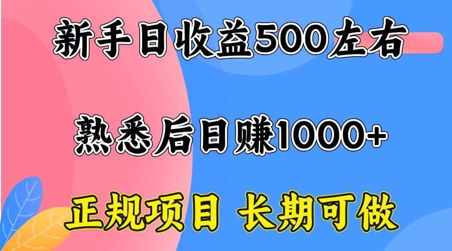 （15978期）一台电脑，前期日收益300-500，熟练后日入1000左右-菜菜网创