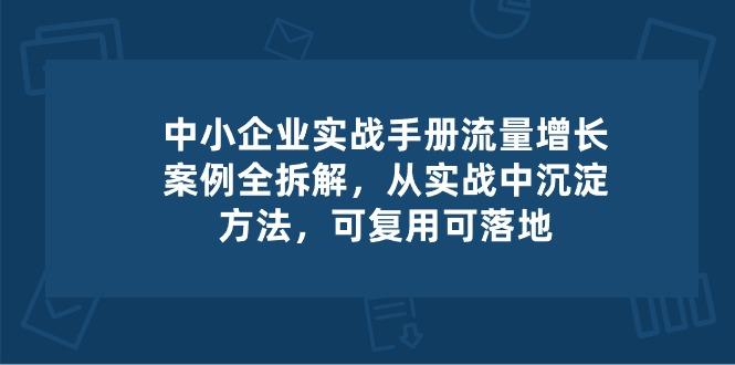 中小 企业 实操手册-流量增长案例拆解，从实操中沉淀方法，可复用可落地-菜菜网创