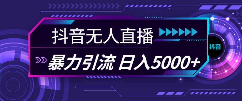抖音快手视频号全平台通用无人直播引流法，利用图片模板和语音话术，暴力日引流100+创业粉【揭秘】-菜菜网创