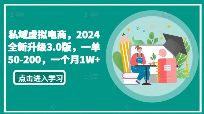 私域虚拟电商，2024全新升级3.0版，一单50-200，一个月1W+【揭秘】-菜菜网创