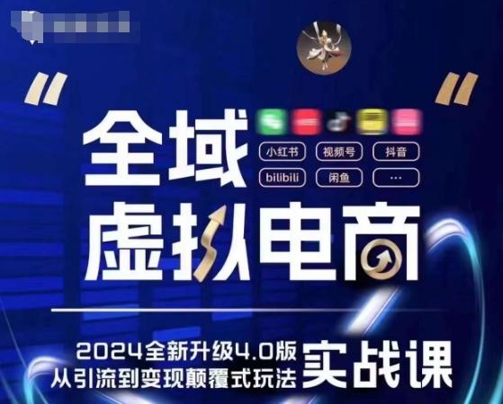 全域虚拟电商4.0 实战为主，理论为辅，5大「黄金赚钱虚拟赛道」，颠覆式的创新玩法交付-菜菜网创