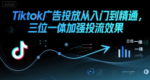 Tiktok广告投放从入门到精通，三位一体加强投流效果-菜菜网创