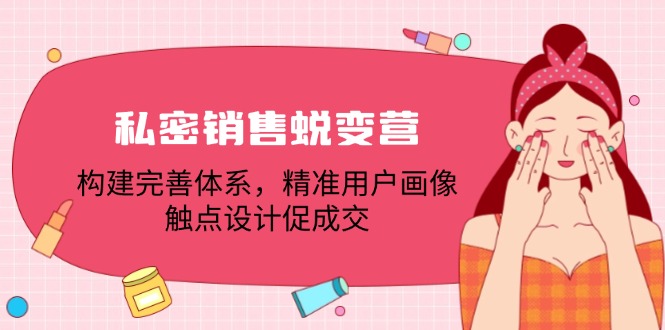 私密销售蜕变营：构建完善体系，精准用户画像，触点设计促成交-菜菜网创