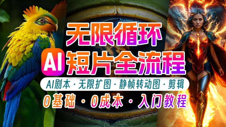AI剪辑无限循环画面：新手轻松月入上万的秘技【揭秘】-菜菜网创