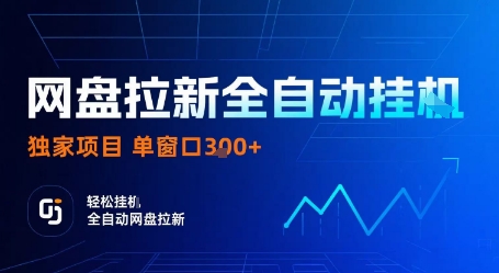 网盘拉新全自动挂G，独家项目，全自动运行完成拉新做任务，单窗口3张+【揭秘】-菜菜网创