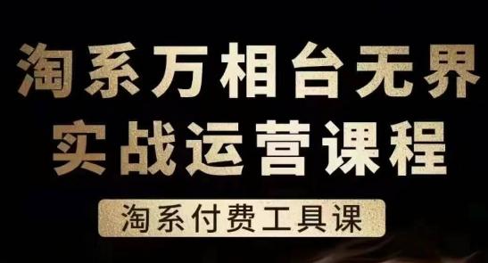 淘系万相台无界实战运营课，淘系付费工具课-菜菜网创
