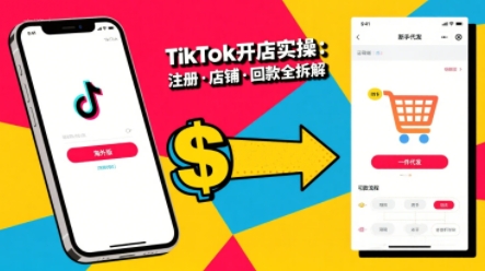 TikTok从开店到投流的进阶课，从基础实操到高阶技巧一网打尽-菜菜网创