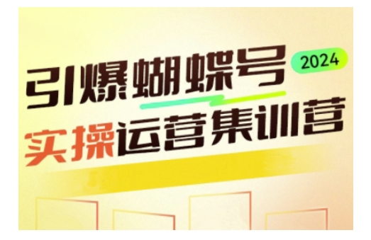 引爆蝴蝶号实操运营，助力你深度掌握蝴蝶号运营，实现高效实操，开启流量变现之路-菜菜网创