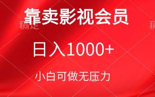 靠卖影视会员，日入1000+，落地保姆级教程，新手可学【揭秘】-菜菜网创