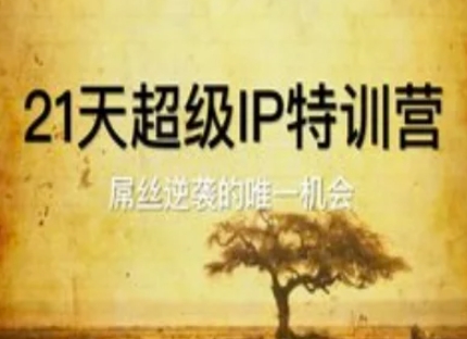 21天超级IP特训营，屌丝逆袭的唯一机会-菜菜网创