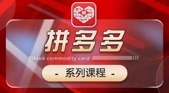 2024拼多多系列课，【基础】【运营】【活动】【推广】【玩法】5大模块-菜菜网创
