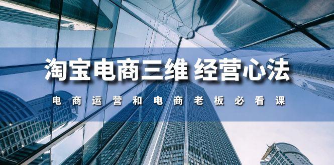 淘宝电商三维 经营心法：电商运营和电商老板必看课(59节课-菜菜网创