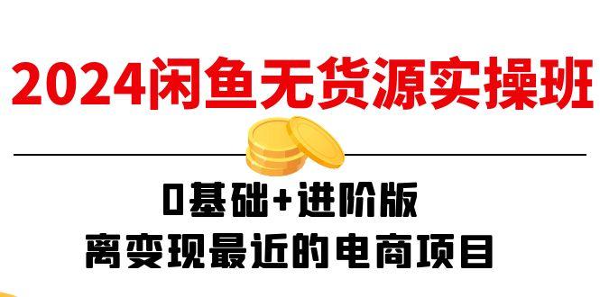 2024闲鱼-无货源实操班：0基础+进阶版，离变现最近的电商项目(15节-菜菜网创