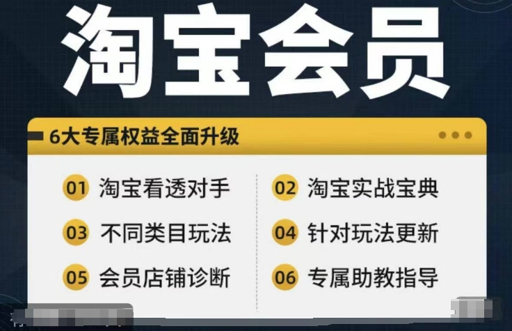 淘宝会员【淘宝所有课程，全面分析对手】，初级到高手全系实战宝典-菜菜网创