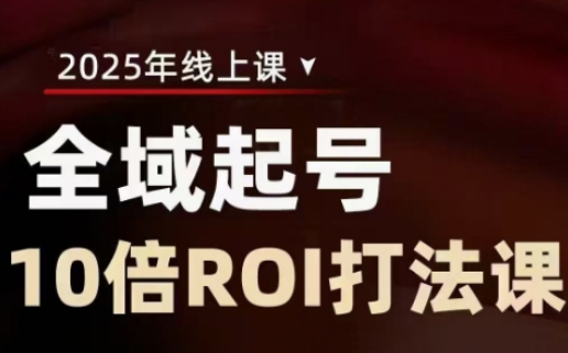 2025全域起号10倍ROI打法课，助你提升直播间的投资回报率-菜菜网创