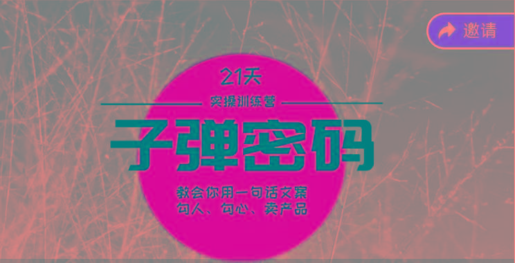 《子弹密码训练营》-用一句话文案勾人勾心卖产品，21天学到顶尖文案大师策略和技巧-菜菜网创
