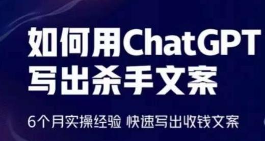 如何用ChatGPT写出杀手文案，6个月实操经验，快速写出收钱文案-菜菜网创