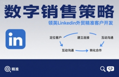 数字销售策略领英LinkedIn外贸精准客户开发-菜菜网创