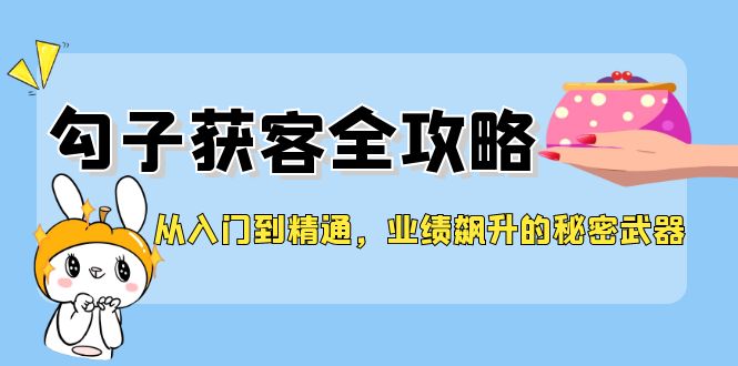 从入门到精通，勾子获客全攻略，业绩飙升的秘密武器-菜菜网创