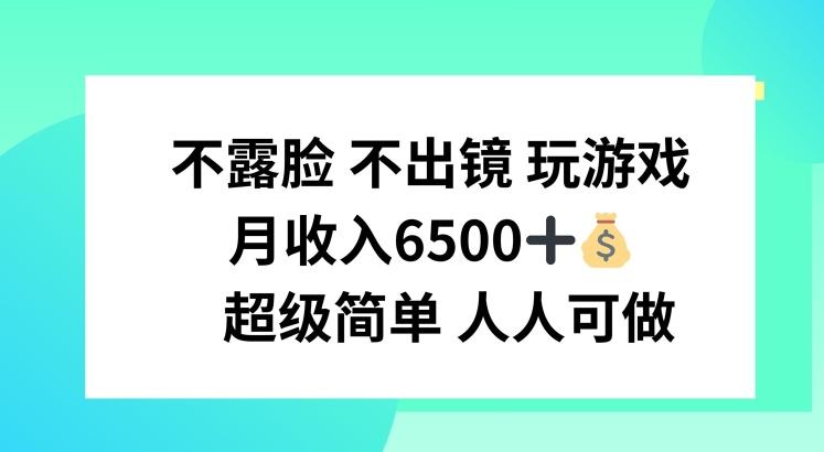 不露脸 不出境 玩游戏，月入6500 超级简单 人人可做【揭秘】-菜菜网创