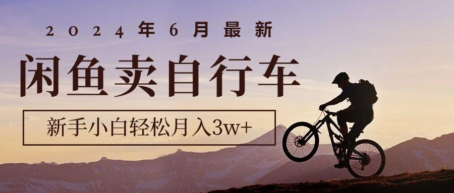 2024年6月最新闲鱼卖自行车，新手小白轻松月入3w+项目-菜菜网创