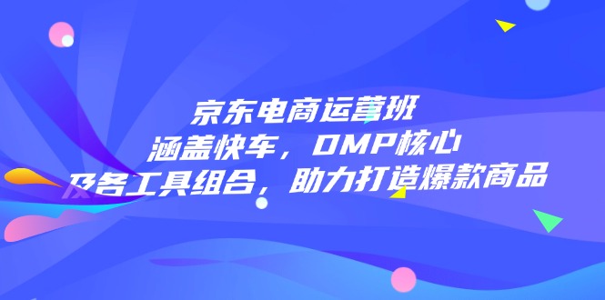 京东电商运营班：涵盖快车，DMP核心及各工具组合，助力打造爆款商品-菜菜网创