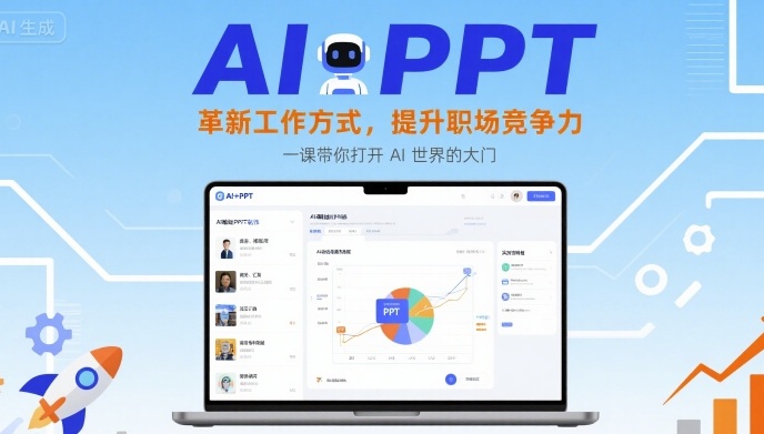 AI+PPT：革新工作方式，提升职场竞争力，一课带你打开 AI 世界的大门-菜菜网创